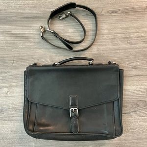 Vintage Coach Black leather briefcase